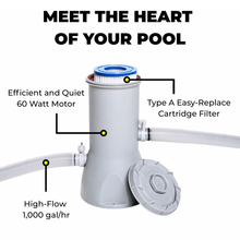 Load image into Gallery viewer, 1000 gal/hr Filter Pump for Stock Tank Pools