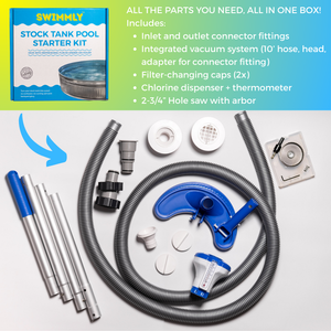 DIY Bundle Kit for Stock Tank Pools (DIY kit + pump + filters)