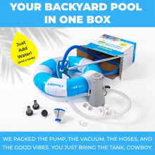 Load image into Gallery viewer, Stock Tank Pool DIY Starter Kit | PLUS (Includes 1000 GPH Filter Pump)