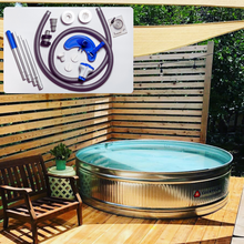 Load image into Gallery viewer, DIY Bundle Kit for Stock Tank Pools (DIY kit + pump + filters)