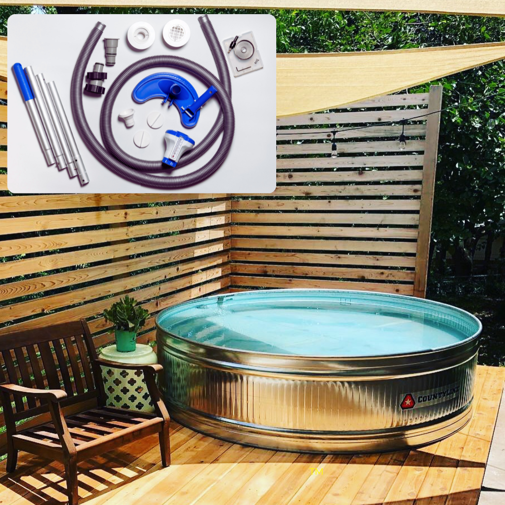 DIY Bundle Kit for Stock Tank Pools (DIY kit + pump + filters)
