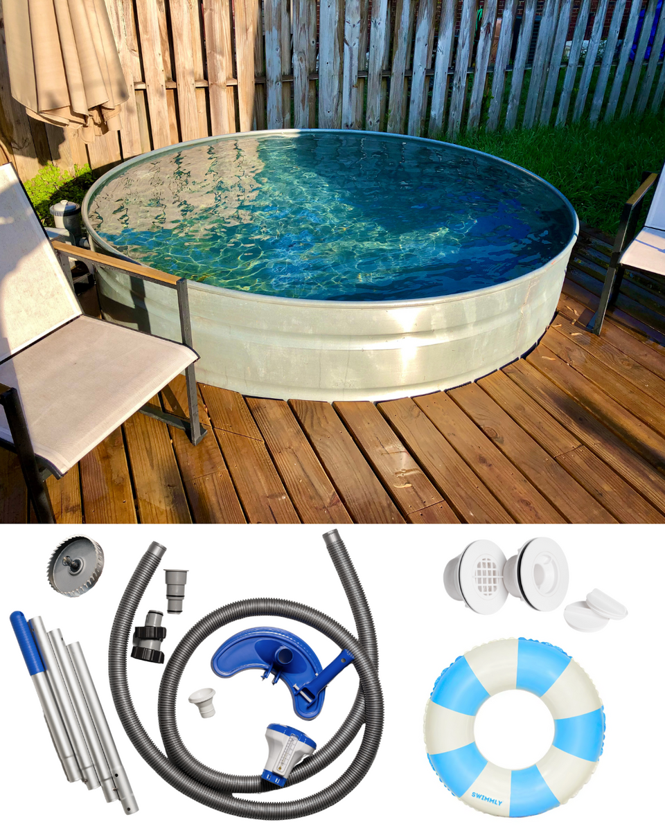 Stock Tank Pool DIY Starter Kit | Standard (No Filter Pump Included ...
